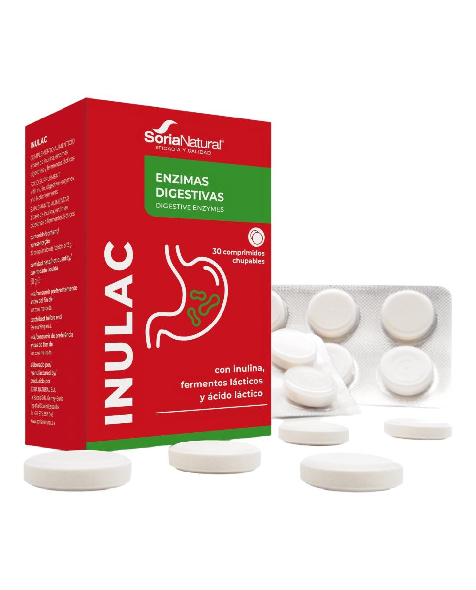 30 Comprimidos Inulac Tablets Soria Natural 2