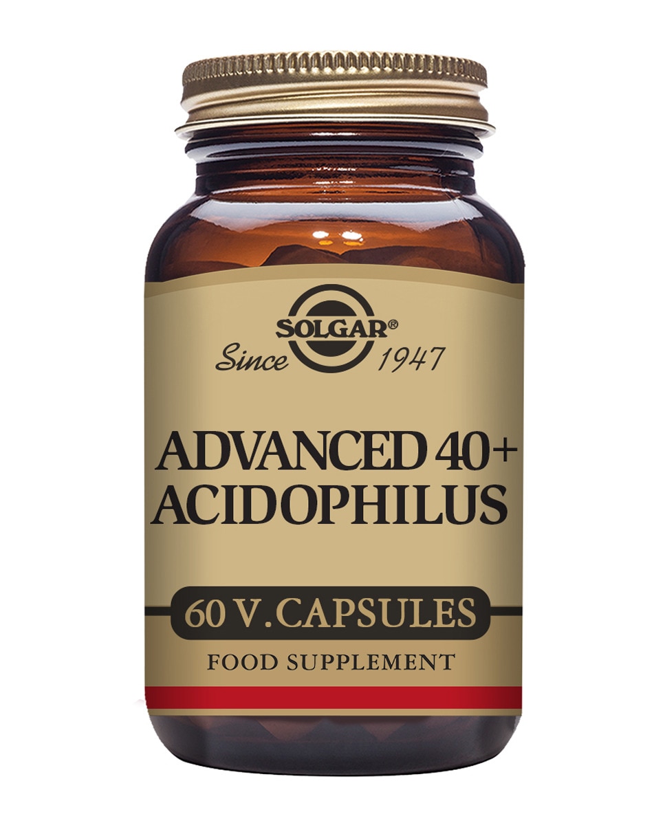 60 Cápsulas vegetales 40 Plus Acidophilus Avanzado Solgar 1