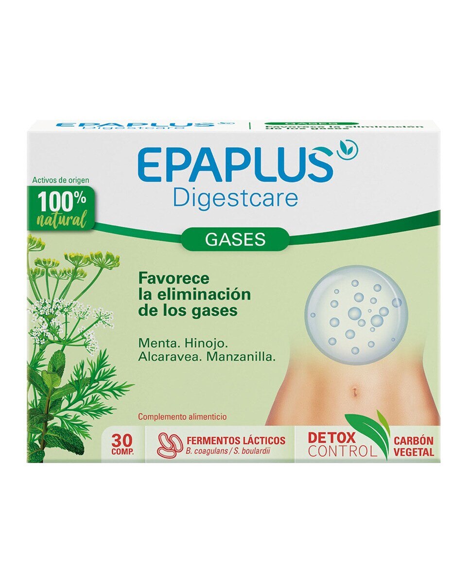 30 Comprimidos Gases Epaplus Digestcare 1