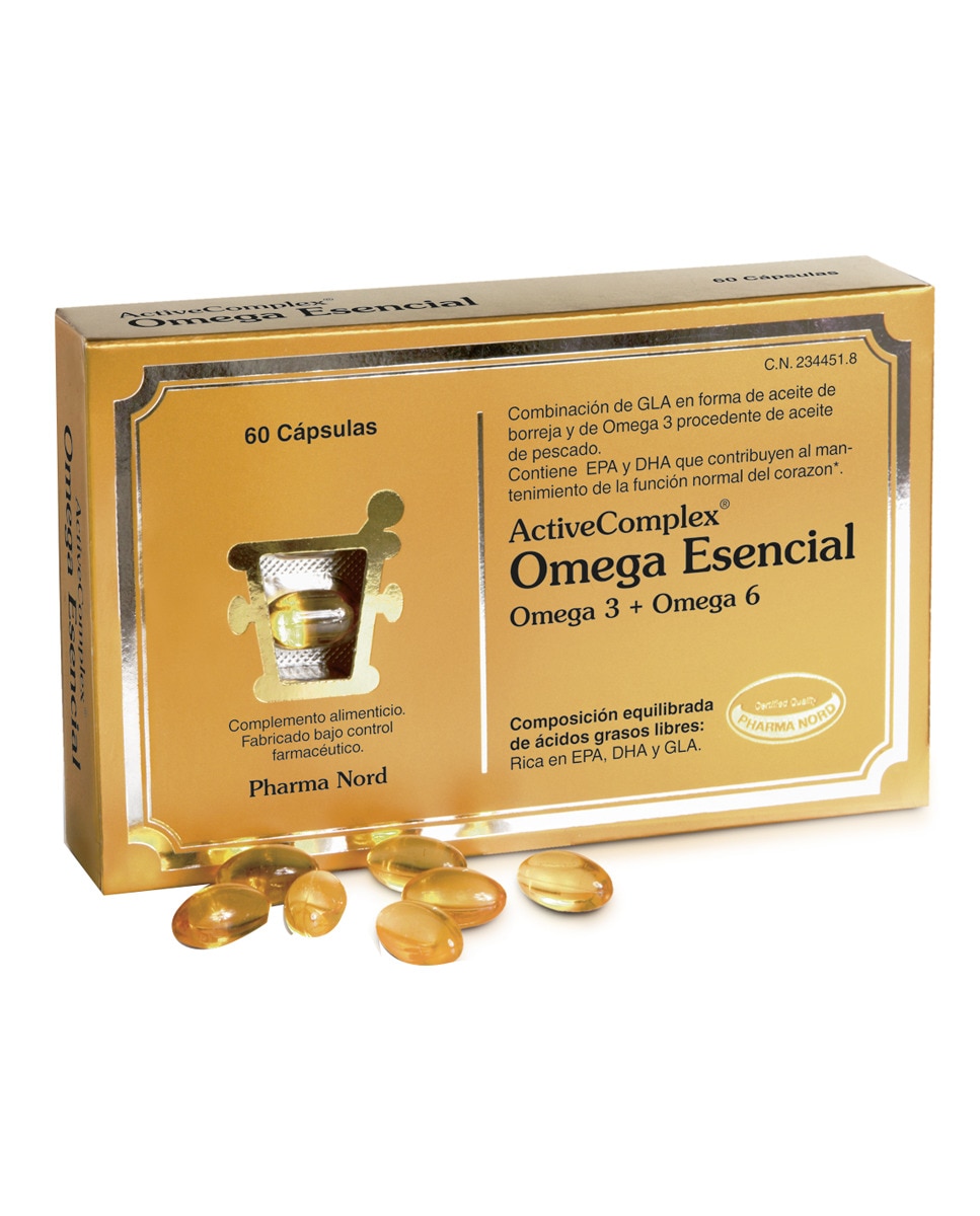 Pharma Nord - Cápsulas Omega 3 ActiveComplex Omega Esencial Pharma Nord.
