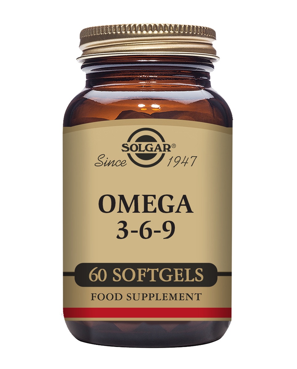 SOLGAR - Cápsulas Omega 3-6-9 (Aceites de Pescado, Lino y Borraja) Solgar.