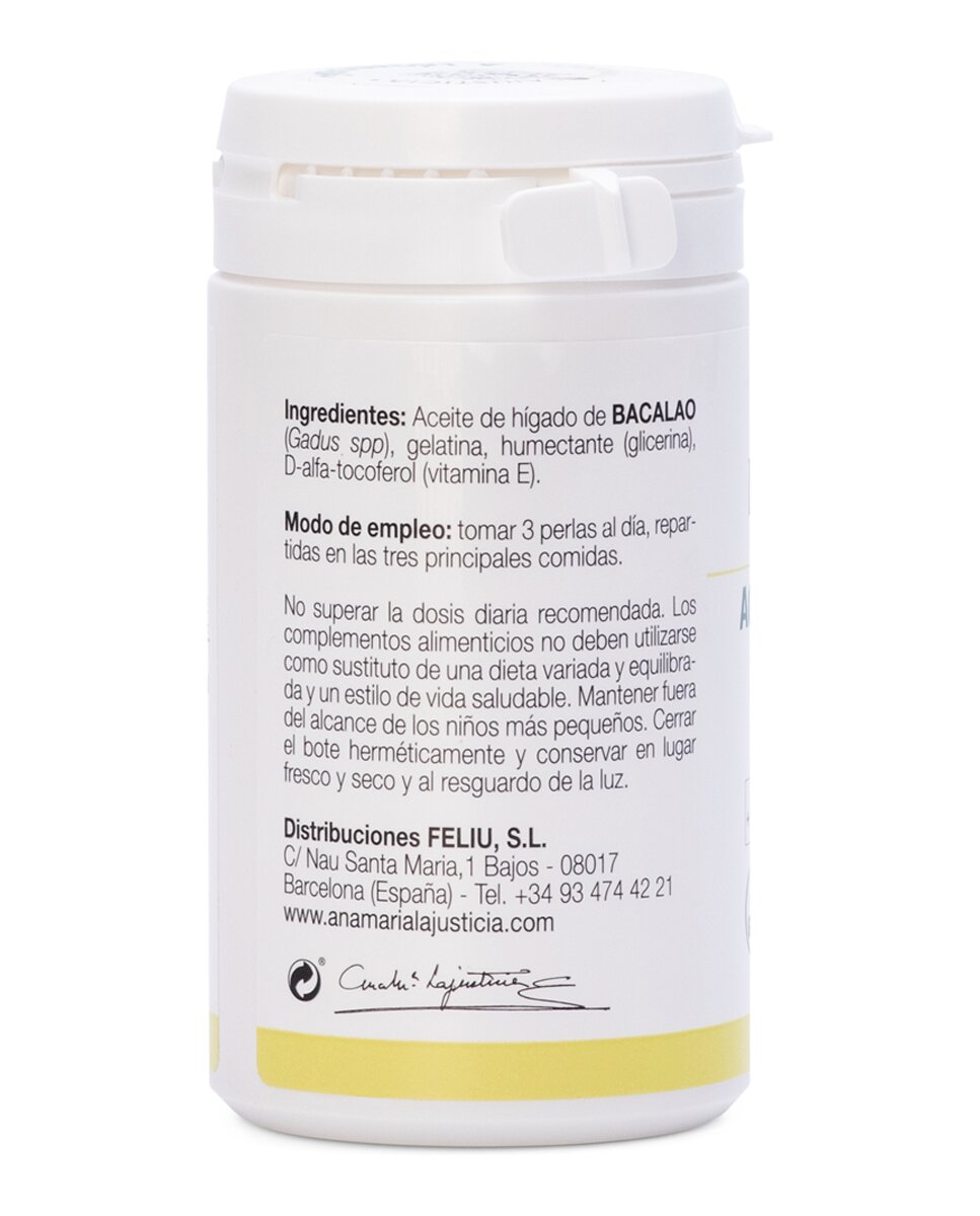 90 Perlas Aceite de Higado de Bacalao Ana María LaJusticia 2