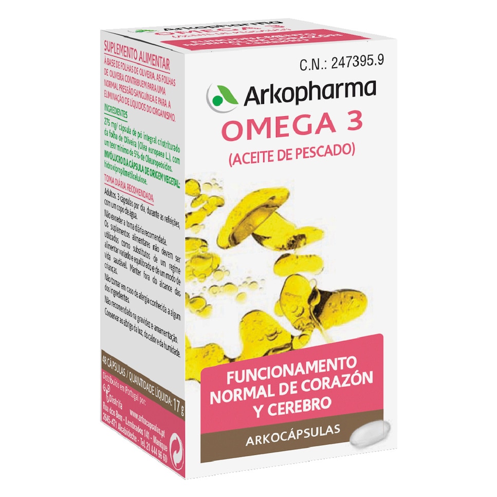 50 Cápsula Arkocápsulas Omega 3 Arkopharma 1