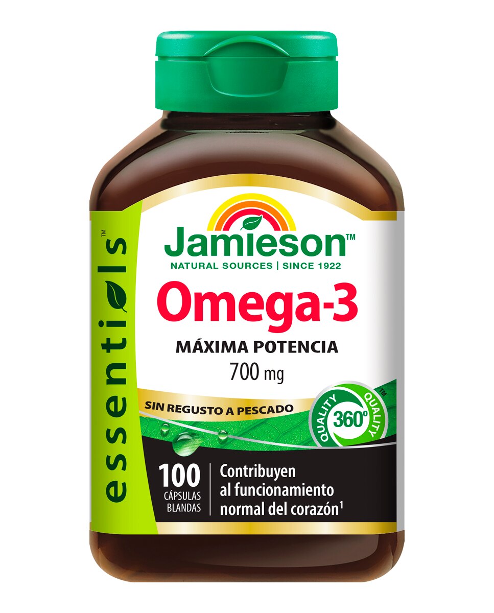 Imagen 0 de Complemento alimenticio Omega 3 Fuerza Extra 700Mg 100 Cápsulas Blandas Jamieson