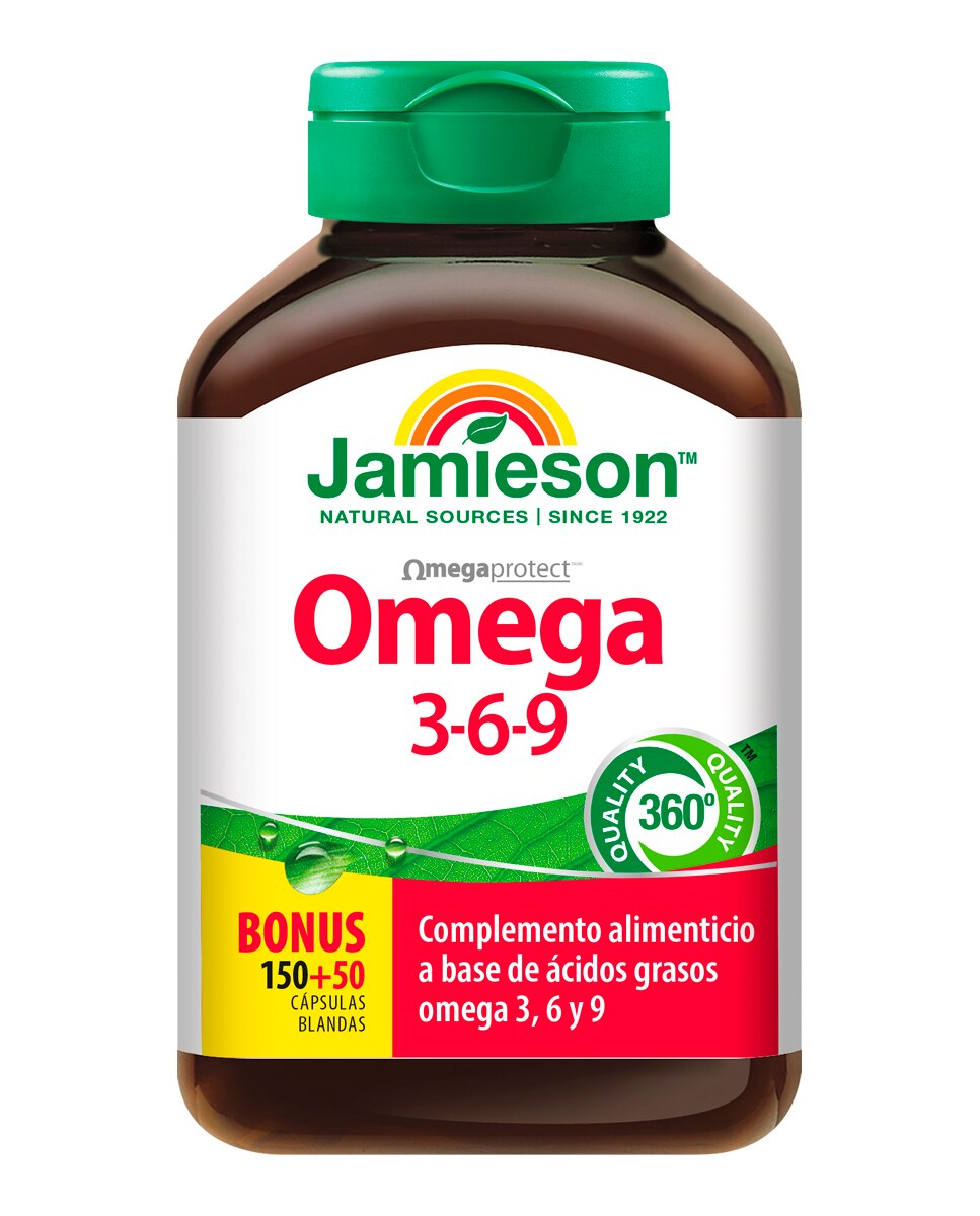 Imagen 0 de Complemento alimenticio Omega 3-6-9 200 Cápsulas Jamieson