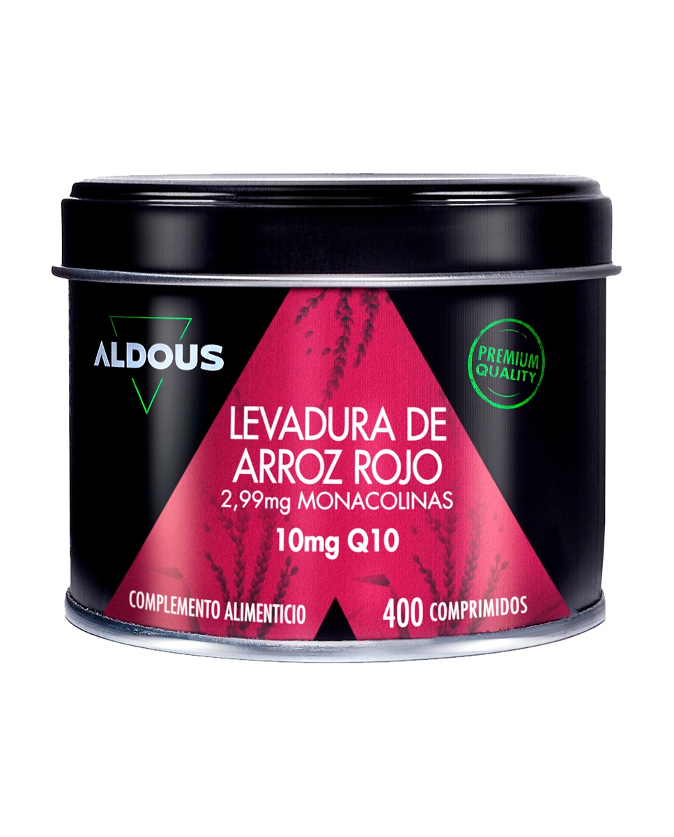 Imagen 0 de 400 Comprimidos para el Colesterol con Levadura de Arroz Rojo con Coenzima Q10 Aldous Bio