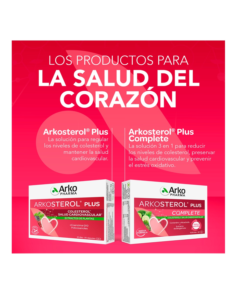 Imagen 5 de 30 Cápsulas Arkosterol Plus Complete Arkopharma - 30 Cápsulas