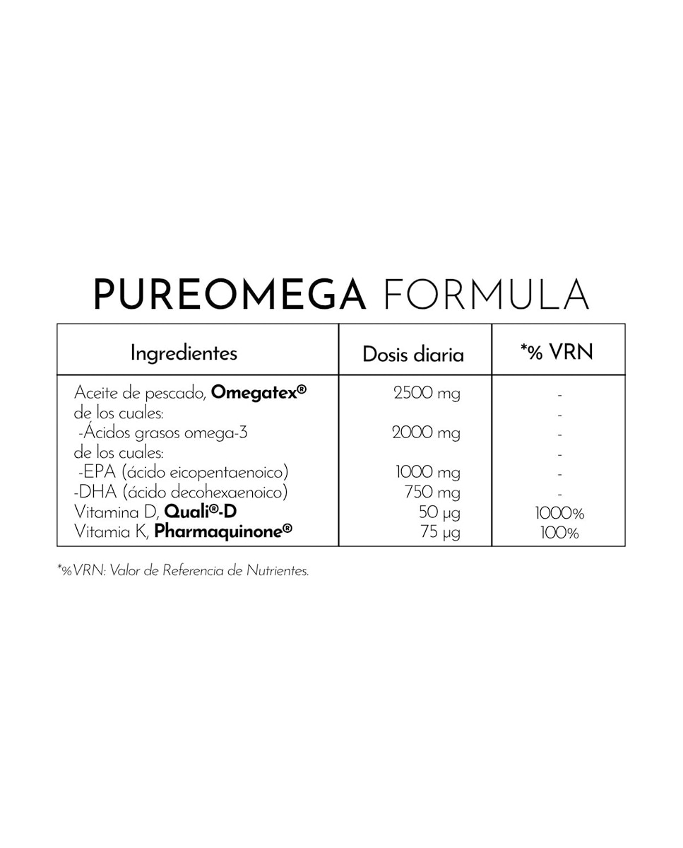 60 Perlas Complemento Alimenticio Pureomega Formula Luxmetique - 60 unidades 3