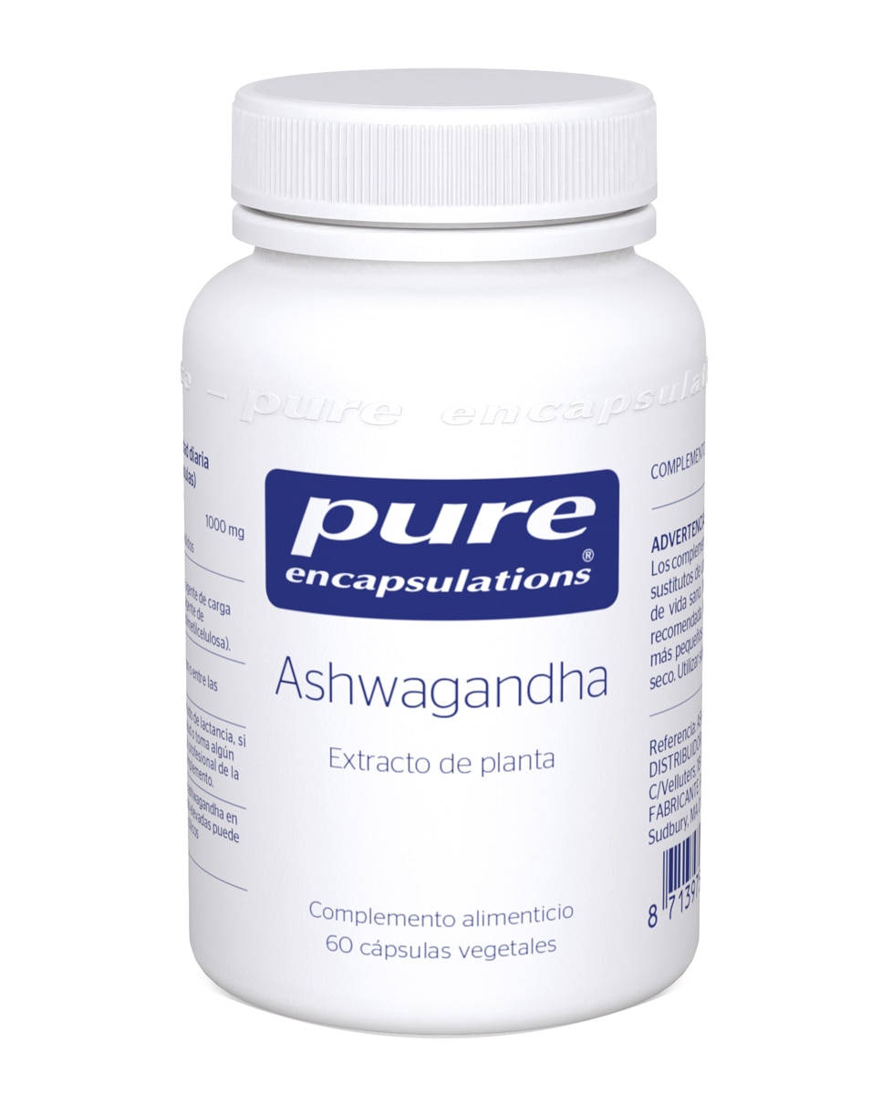 Pure Encapsulations - 60 Cápsulas Ashwagandha Pure Encapsulations.