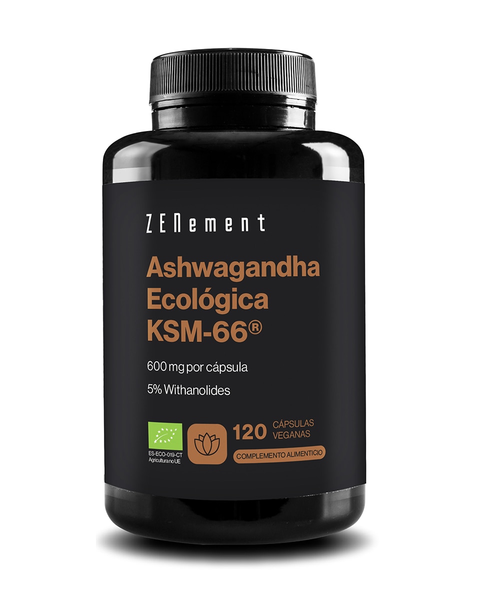 Imagen 0 de 120 Cápsulas Veganas Complemento Alimenticio Ashwagandha Ecológica KSM-66® Zenement