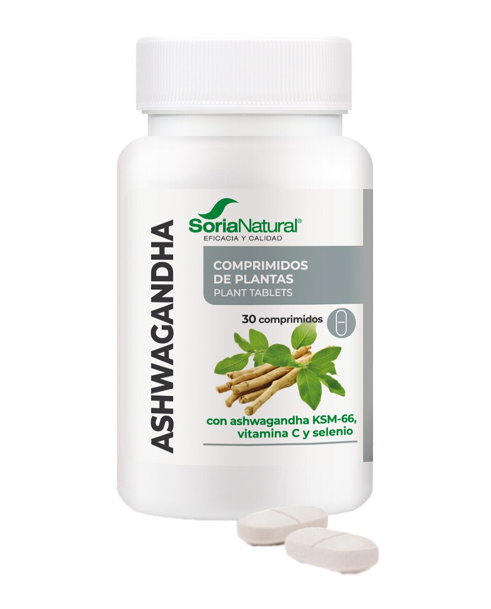 30 Comprimidos Ashwagandha Soria Natural 2