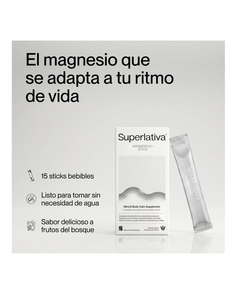 Complemento alimenticio Magnesium+ Stick Superlativa 2