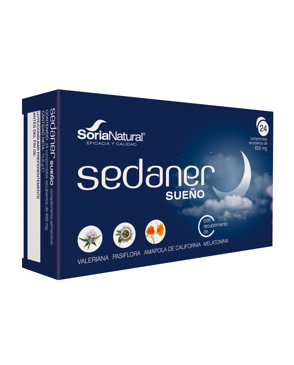 Soria Natural - 24 Comprimidos Sedaner Sueño Soria Natural.