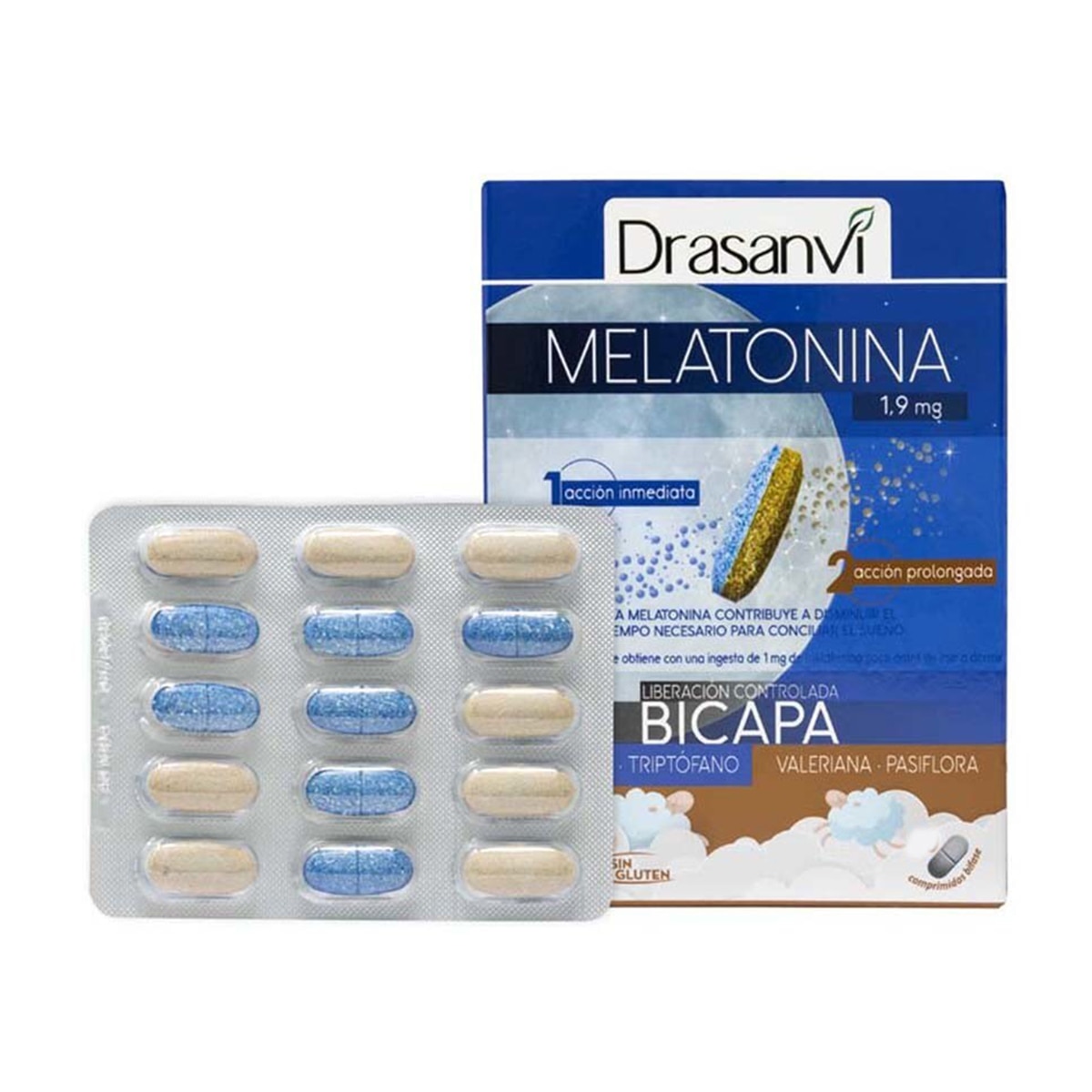 Cápsulas Melatonina Bicapa Retard  Drasanvi 2