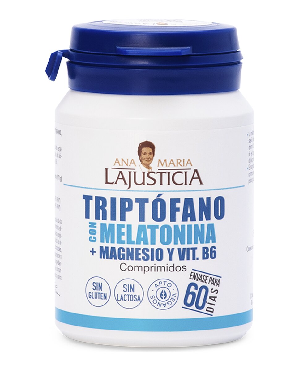 Ana María Lajusticia - 60 Comprimidos Triptófano Con Melatonina + Magnesio y Vitamina B6 Ana María LaJusticia.