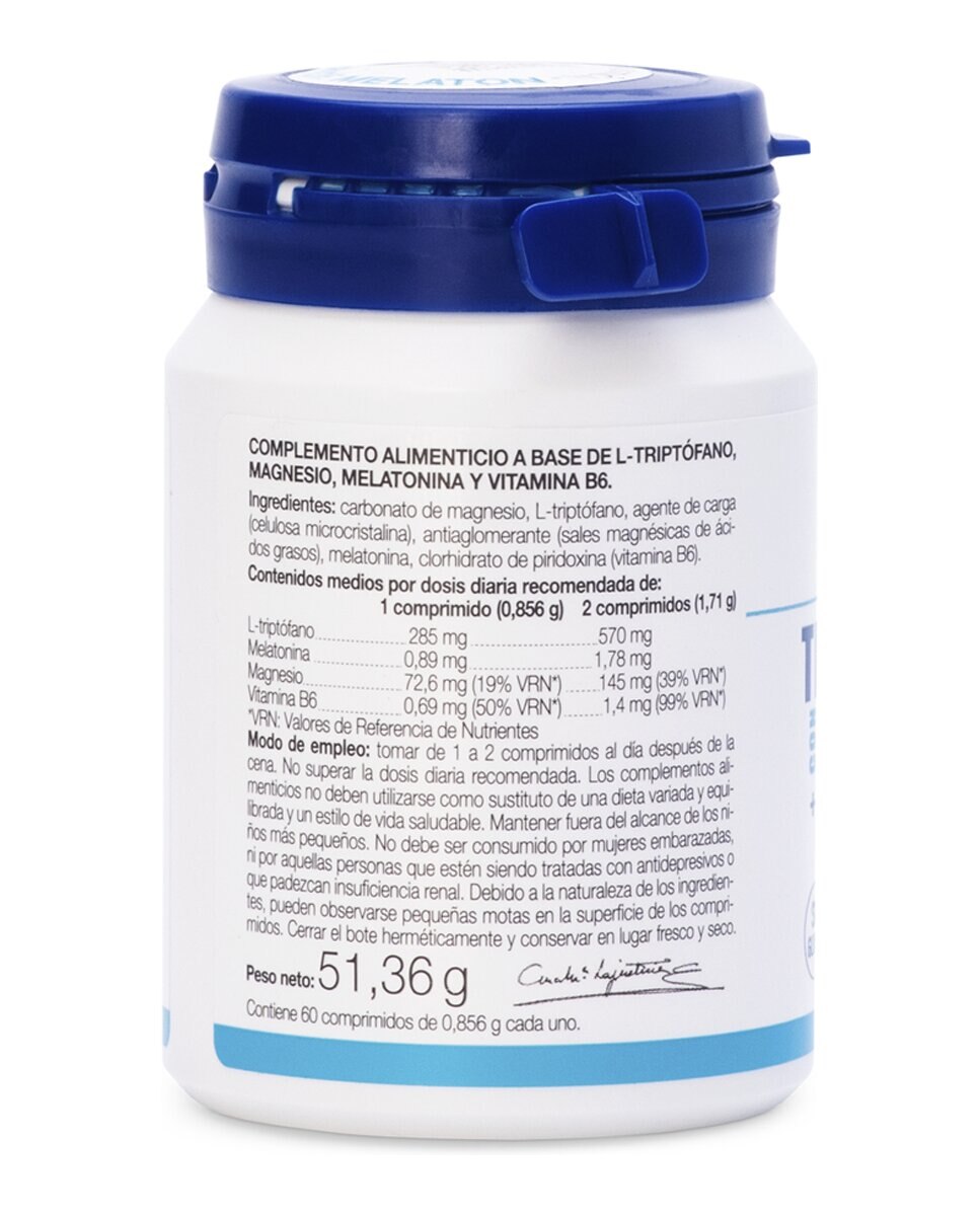 60 Comprimidos Triptófano Con Melatonina + Magnesio y Vitamina B6 Ana María LaJusticia 2