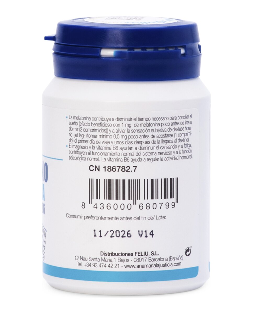 60 Comprimidos Triptófano Con Melatonina + Magnesio y Vitamina B6 Ana María LaJusticia 3