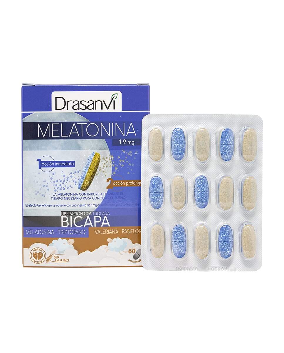 Complementos alimenticios melatonina bicapa Drasanvi 3