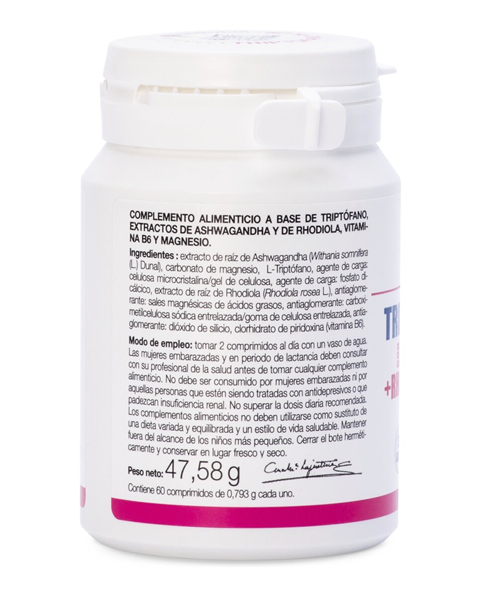 60 Comprimidos Triptófano Plus Con Ashwagandha+ Rhodiola y Magnesio Ana María LaJusticia 2