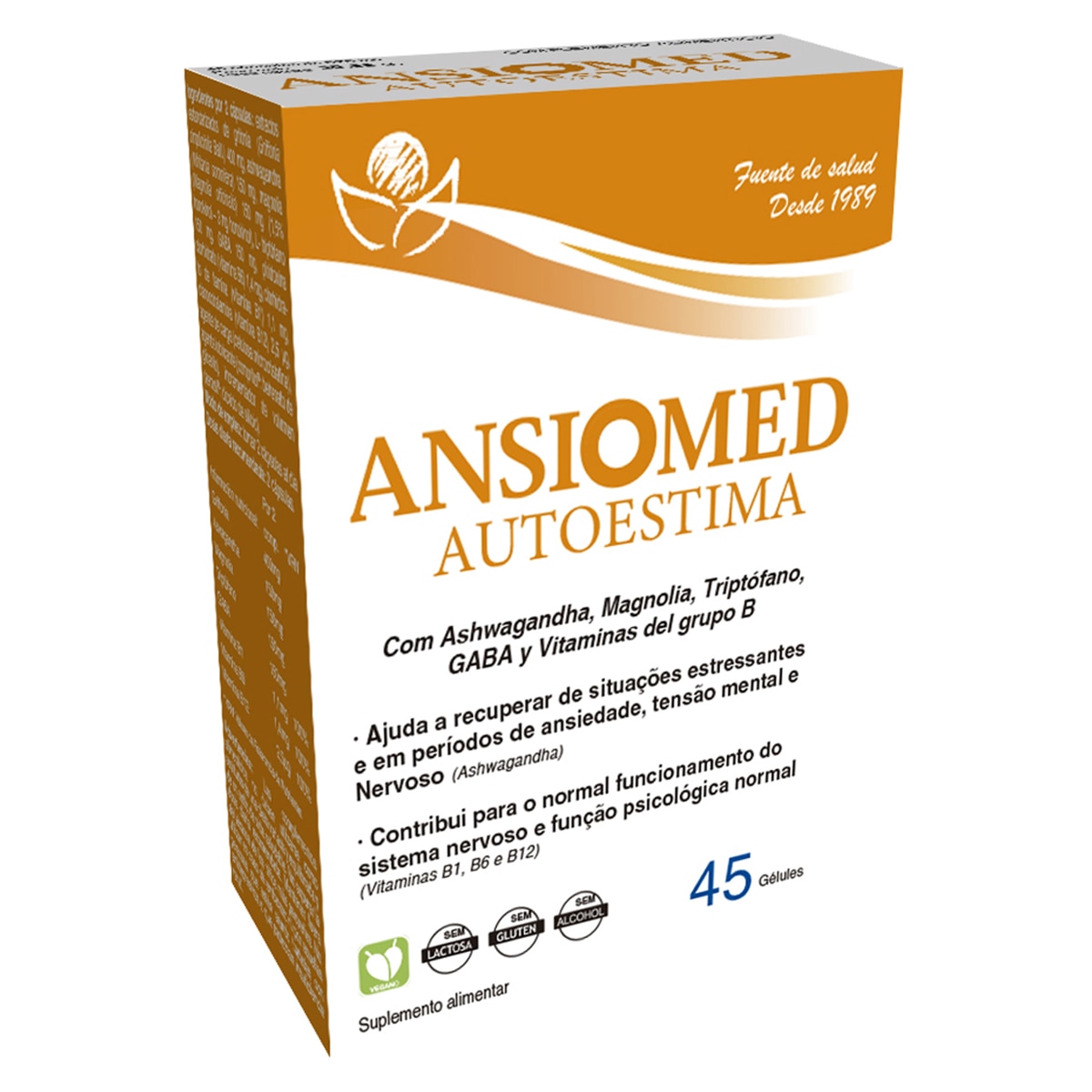 Imagen 0 de 45 cápsulas Autoestima Ansiomed