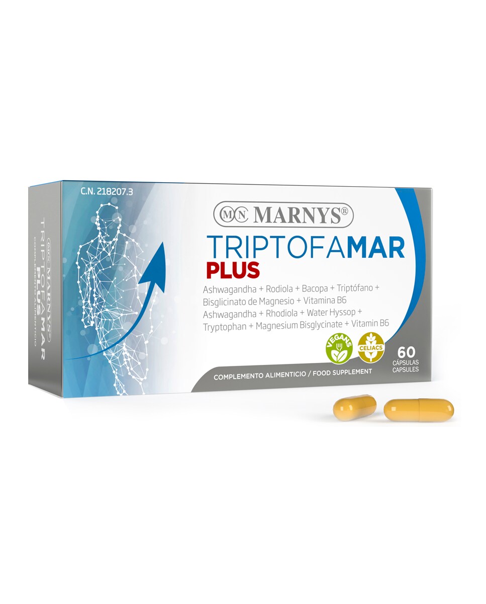 Complemento Alimenticio Triptofamar Plus 60 Cápsulas Marnys 2