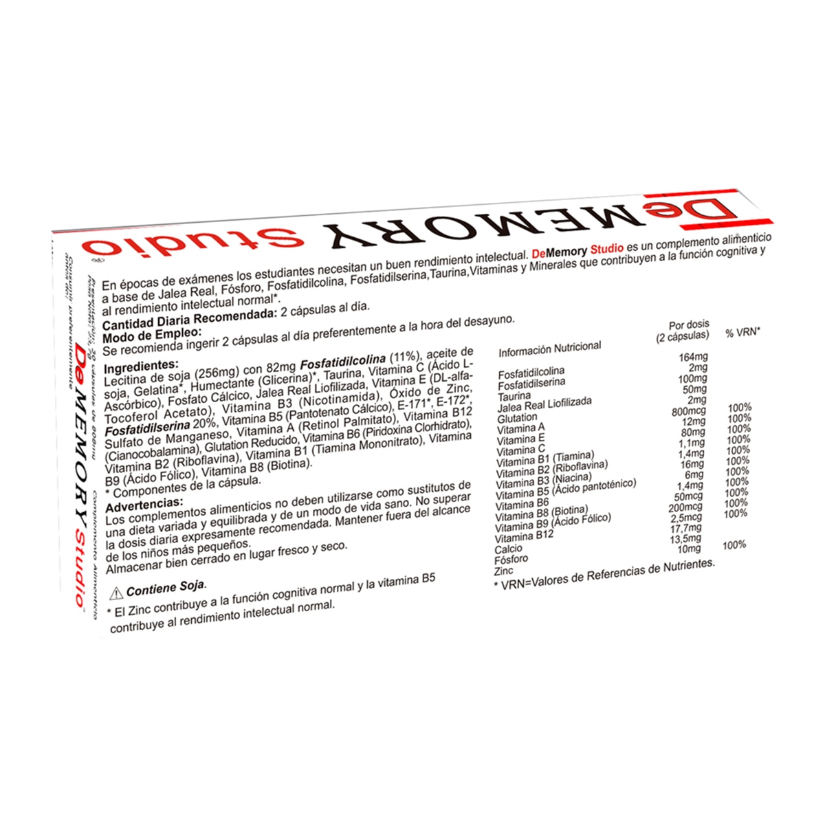 Studio Dememory Pharma Otc - 60 Cápsulas 2