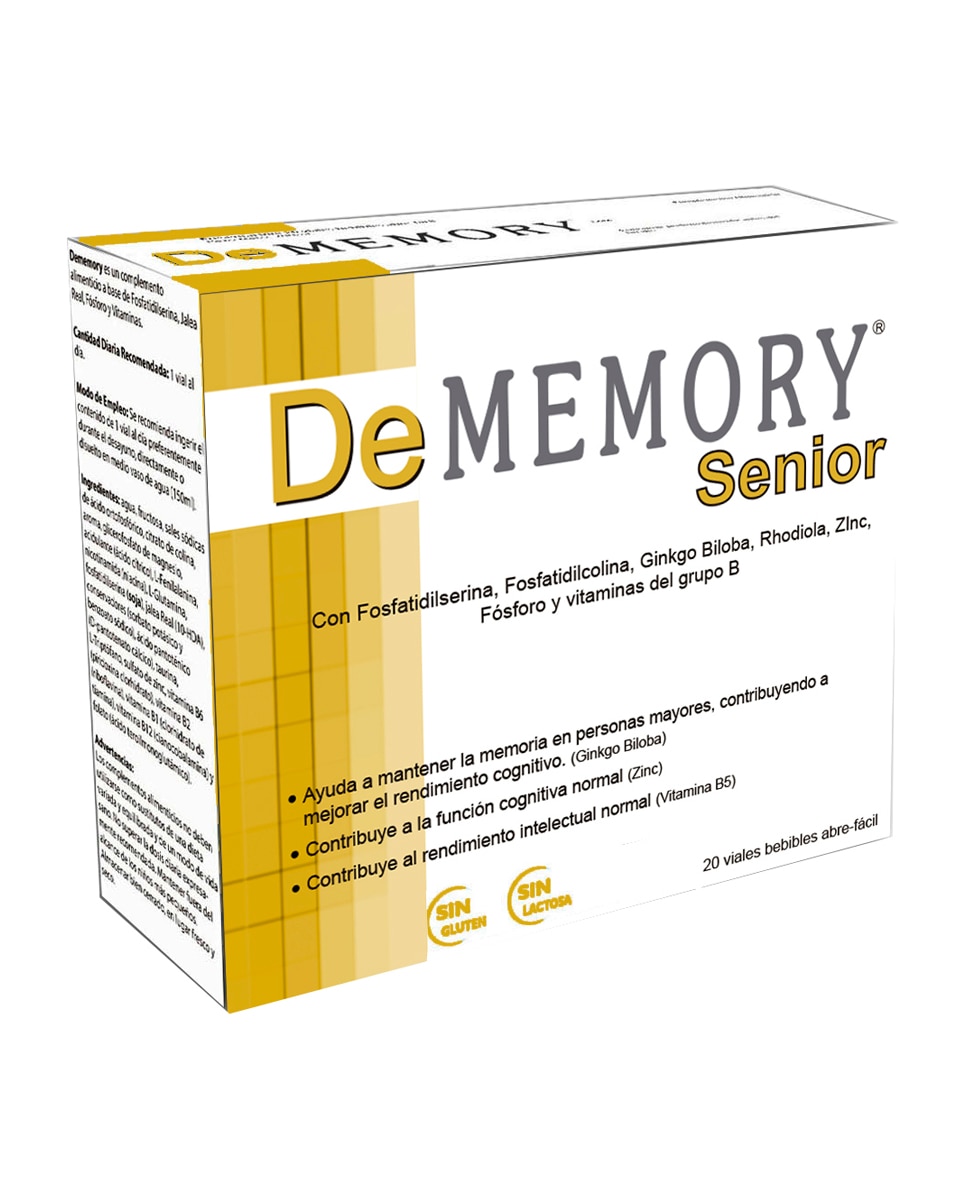 Pharma Otc - Complemento Alimenticio Dememory Senior 20 viales Pharma Otc.