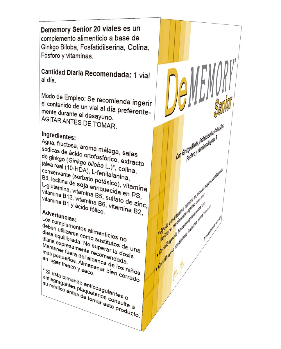 Complemento Alimenticio Dememory Senior Pharma Otc - 20 viales 2