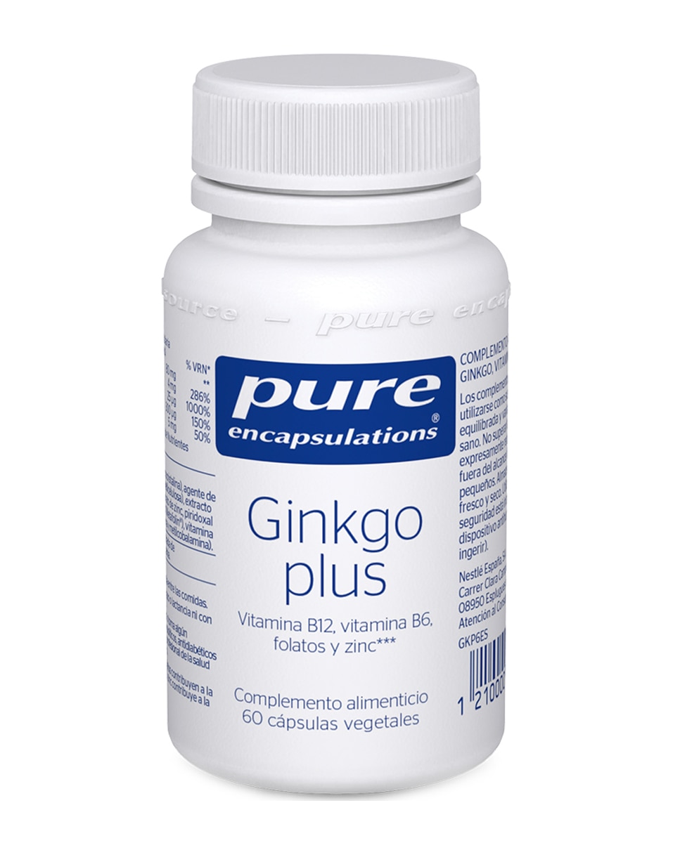 Imagen 1 de 60 Cápsulas Ginko Plus Pure Encapsulations