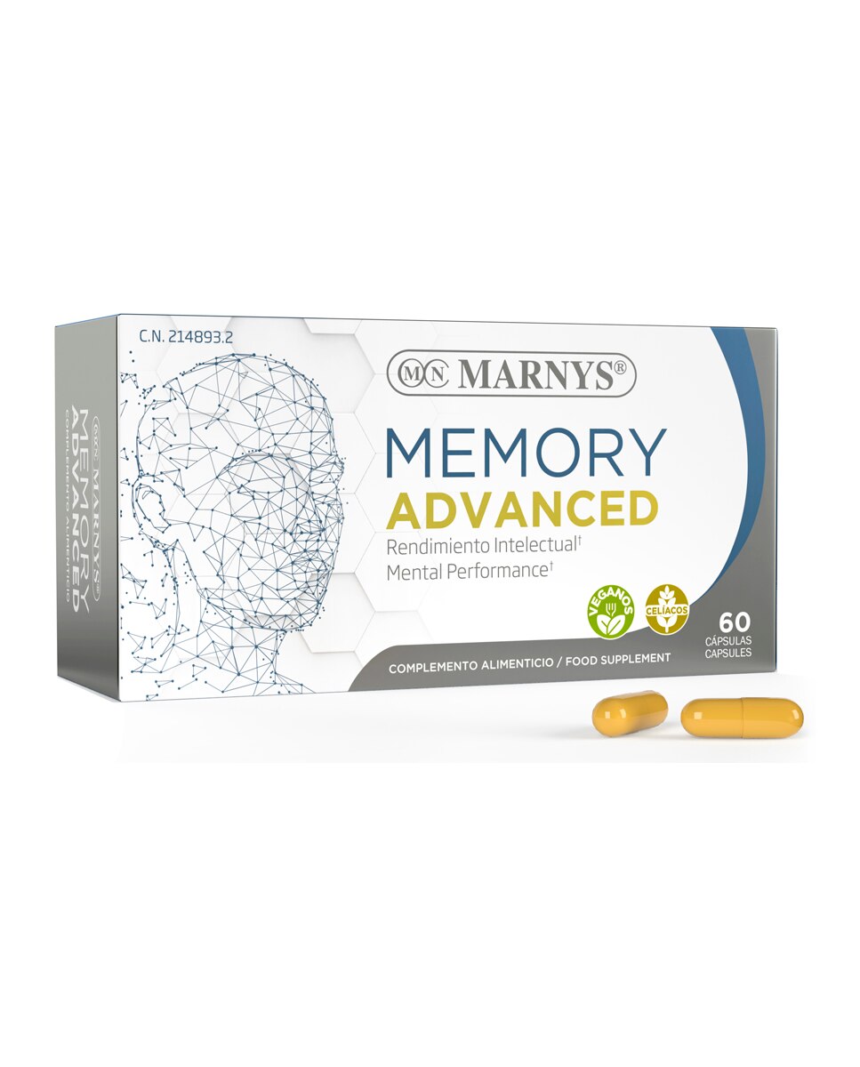 Bienestar Mental Y Concentración Memory Advanced Marnys - 60 Cápsulas 2