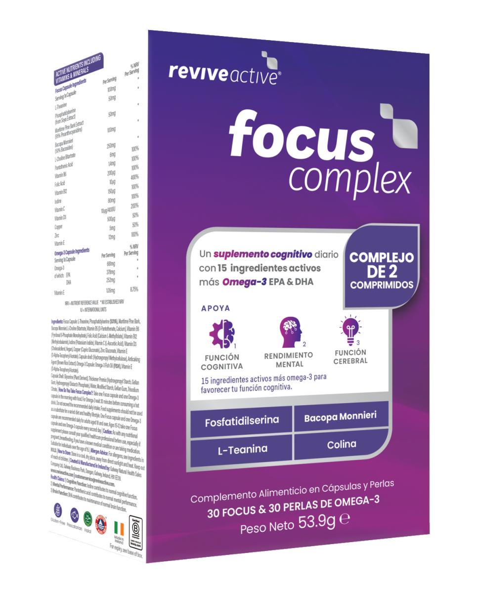 Imagen 0 de Complemento Alimenticio Focus Complex 60 Cápsulas Revive Active