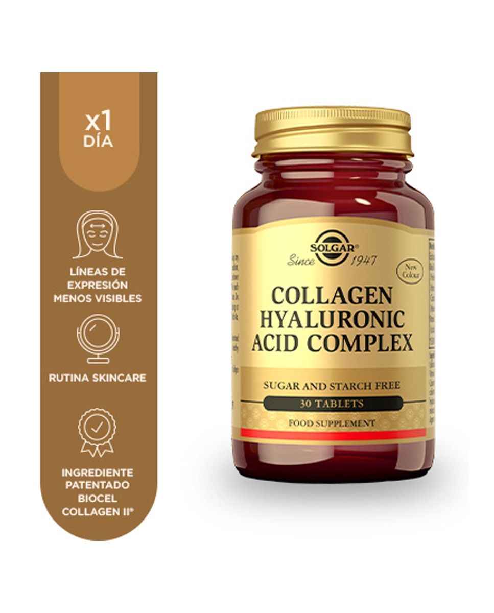 Comprimidos Ácido Hialurónico Complex Solgar 3