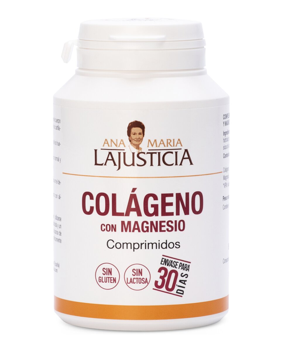 Ana María Lajusticia - 180 Comprimidos Colágeno y Magnesio para regenerar los tejidos Ana María LaJusticia.