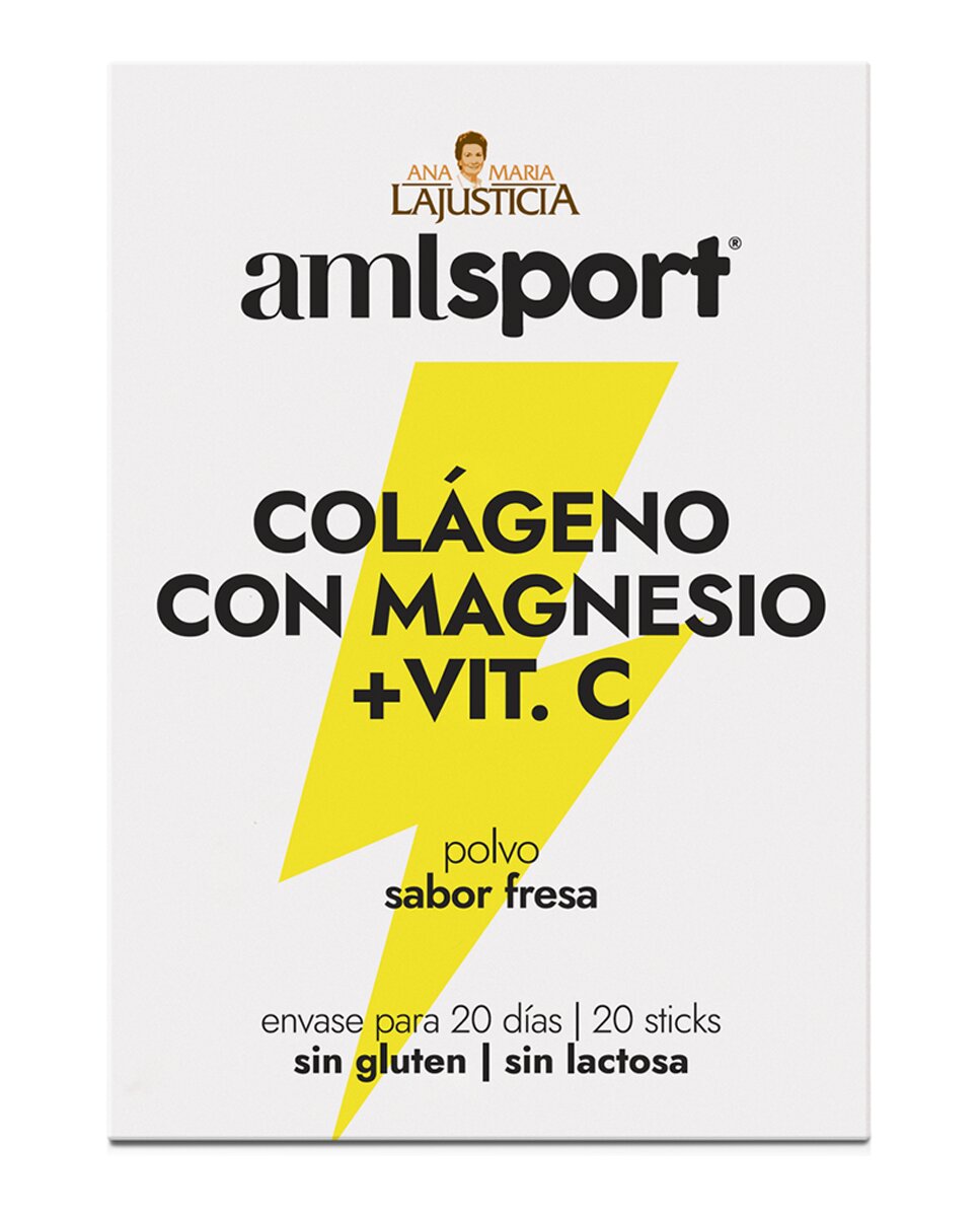 Imagen 0 de Stick Colágeno con Magnesio + Vit C fresa  Aml Sport Ana María LaJusticia