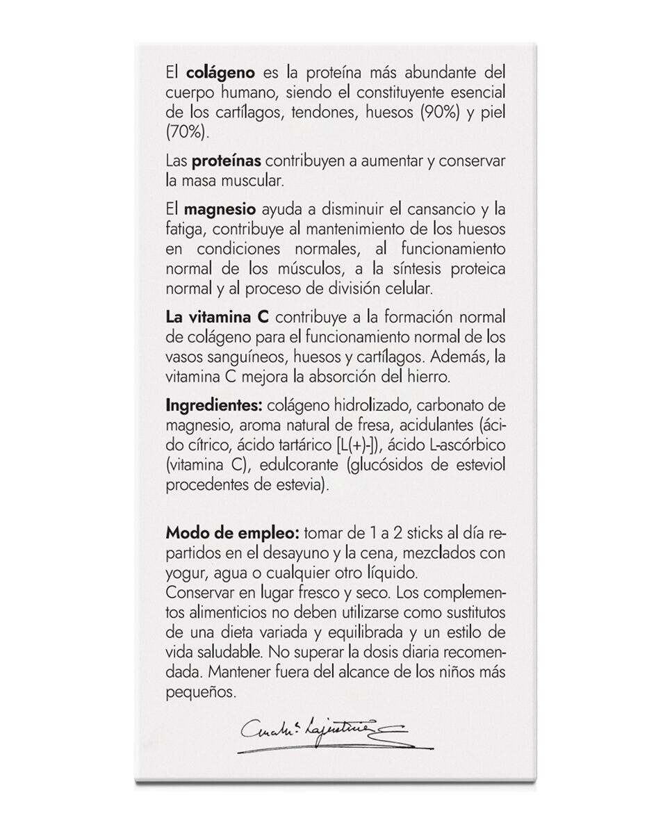 Stick Colágeno con Magnesio + Vit C fresa Aml Sport Ana María LaJusticia 2