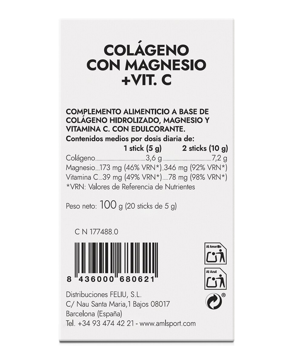 Stick Colágeno con Magnesio + Vit C fresa Aml Sport Ana María LaJusticia 3