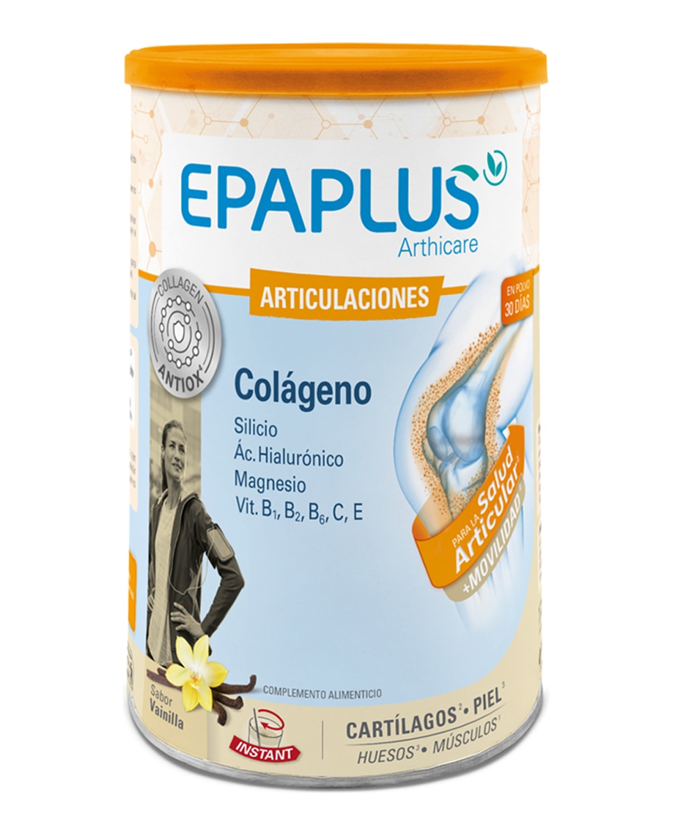 Epaplus - Colágeno Silicio Instant Vainilla 327 g Epaplus Arthicare.