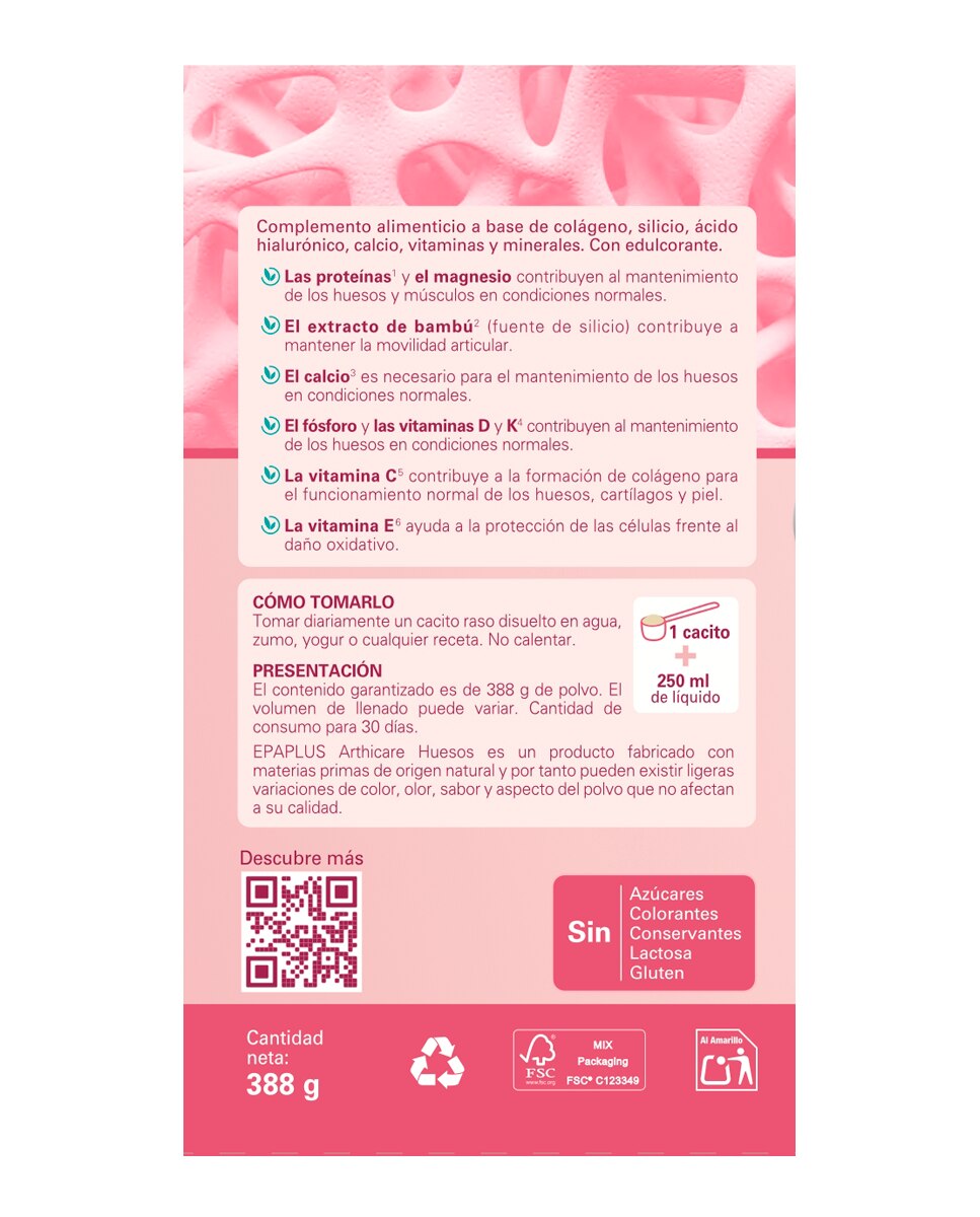 Colágeno Calcio Instant Epaplus Arthicare - 383 g 3