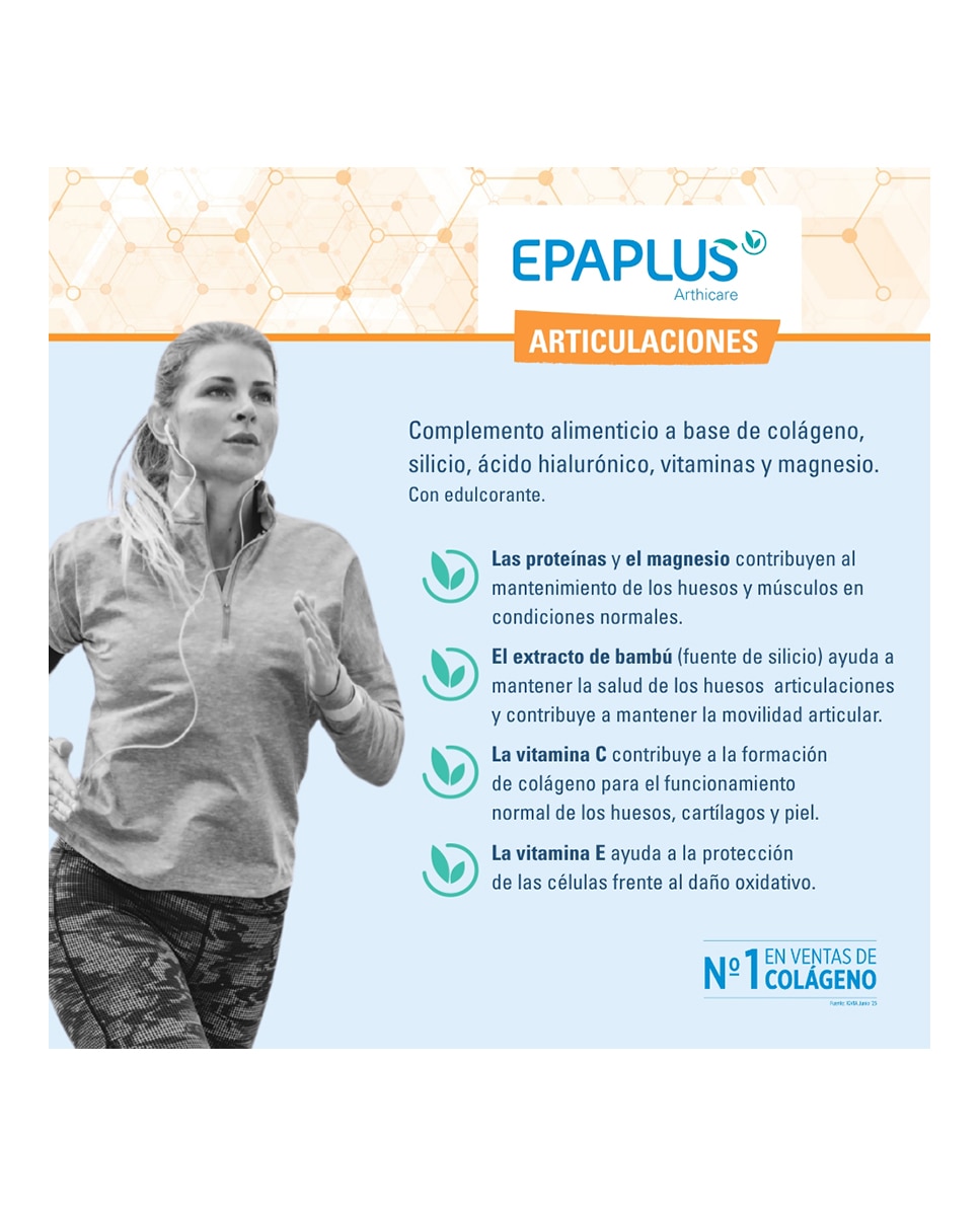 Colágeno Instant Vainilla 60 Días Epaplus - 653,72 g 6