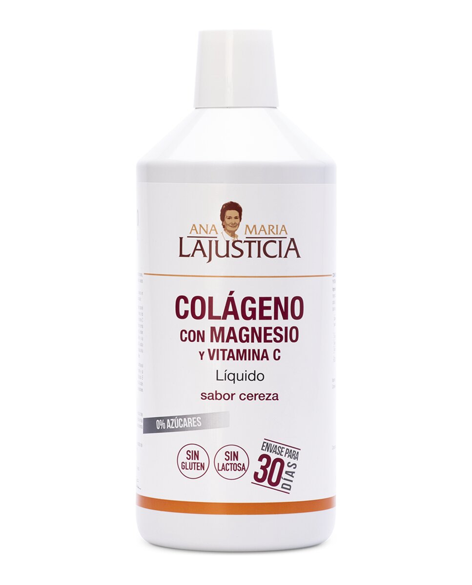 Imagen 0 de Colágeno Con Magnesio y Vitamina C Sabor Cereza 1 L Ana María LaJusticia