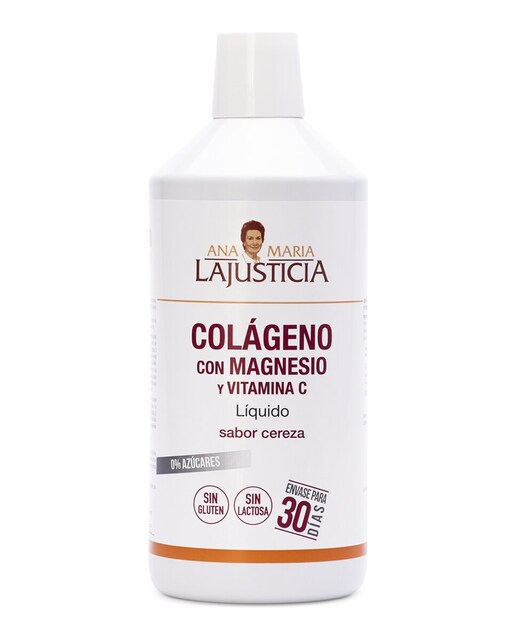 Colágeno Con Magnesio y Vitamina C Sabor Cereza 1 L Ana María LaJusticia