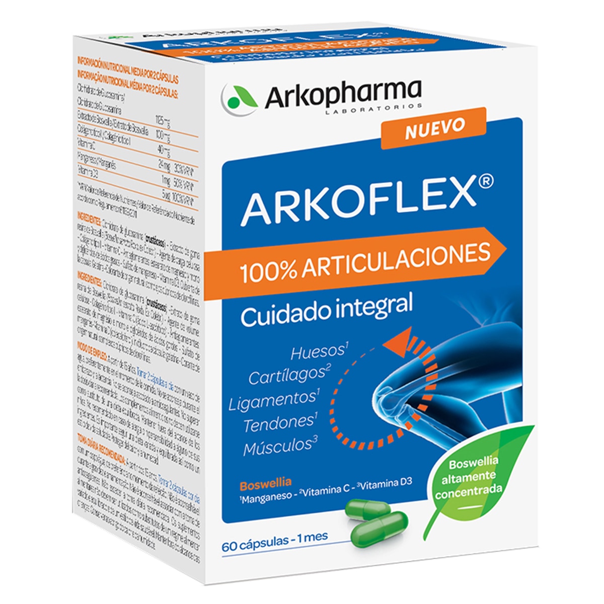 Imagen 0 de 60 Cápsula Arkoflex 100% Articulaciones Arkopharma