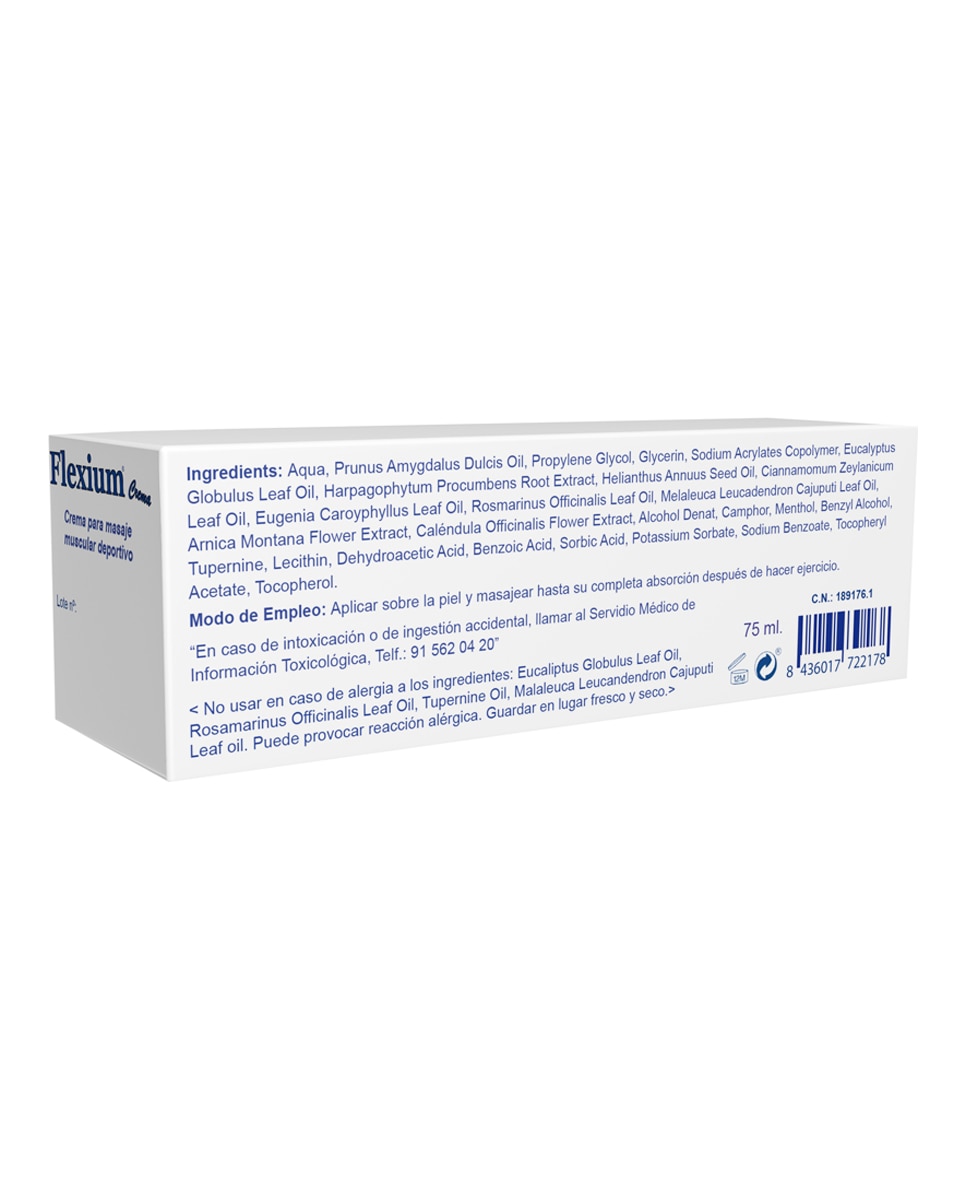 Imagen 2 de Crema masaje muscular deportivo 75 ml Flexium - 75 ml