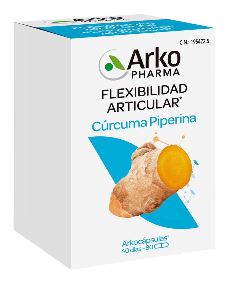 Complemento Alimenticio Arkocápsulas® Cúrcuma Arkopharma - 80 cápsulas 1