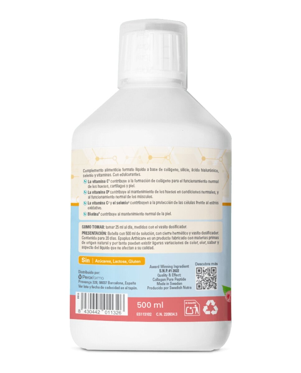 Imagen 2 de Colágeno Líquido Antiox Sabor Frutos Rojos 500 ml Epaplus - 500 ml