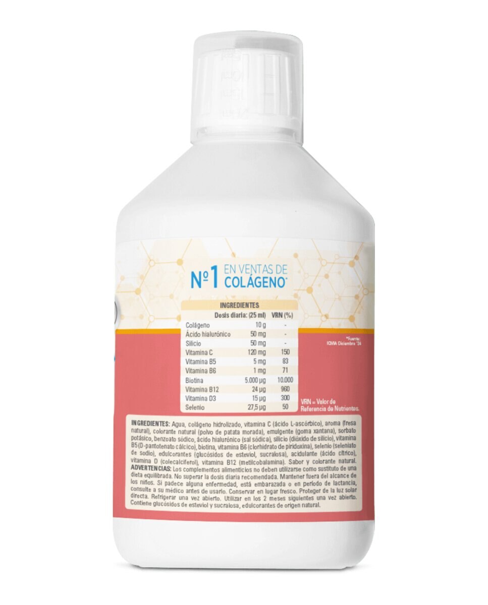 Imagen 3 de Colágeno Líquido Antiox Sabor Frutos Rojos 500 ml Epaplus - 500 ml