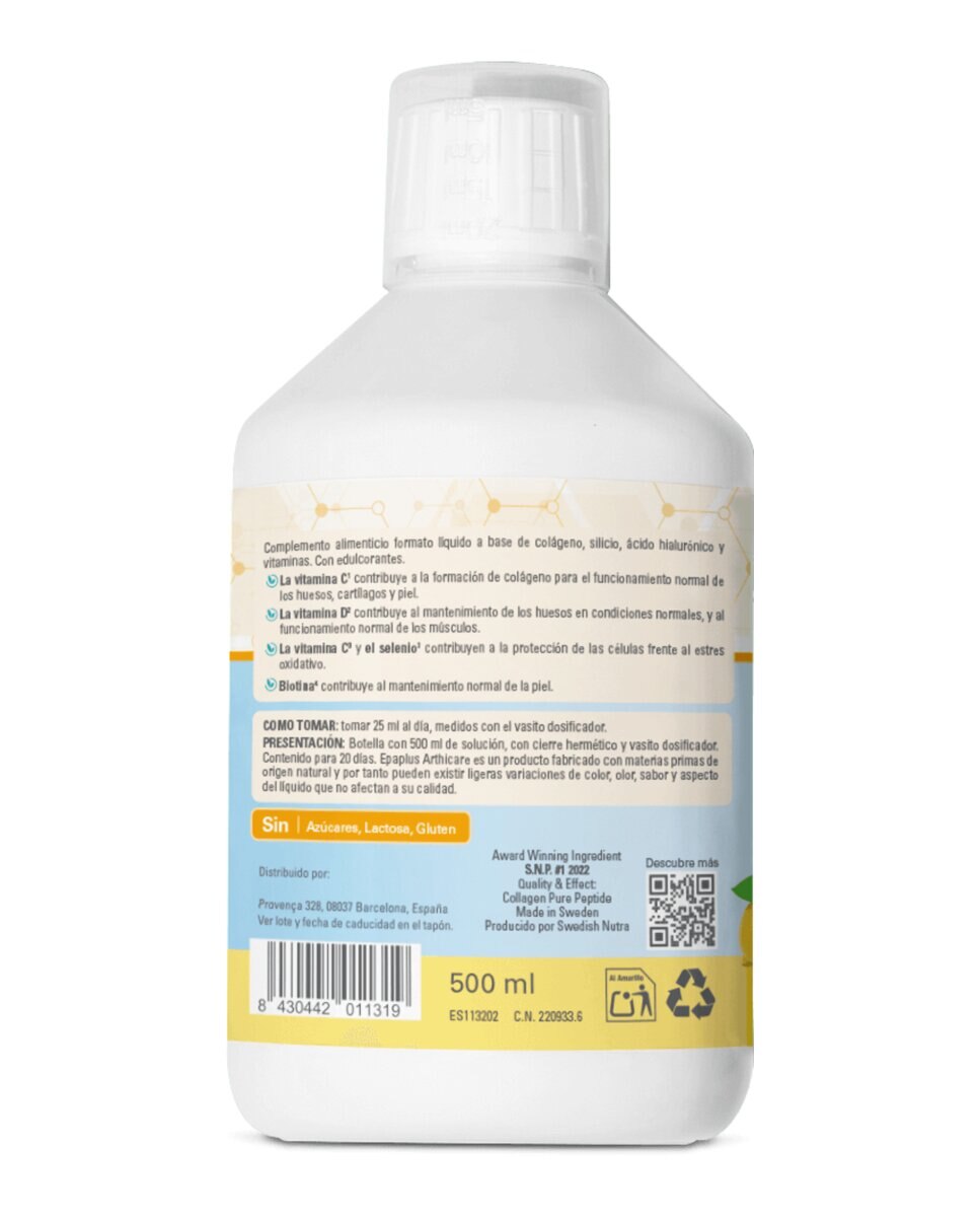 Imagen 2 de Colágeno Líquido Antiox Sabor Limón 500 ml Epaplus