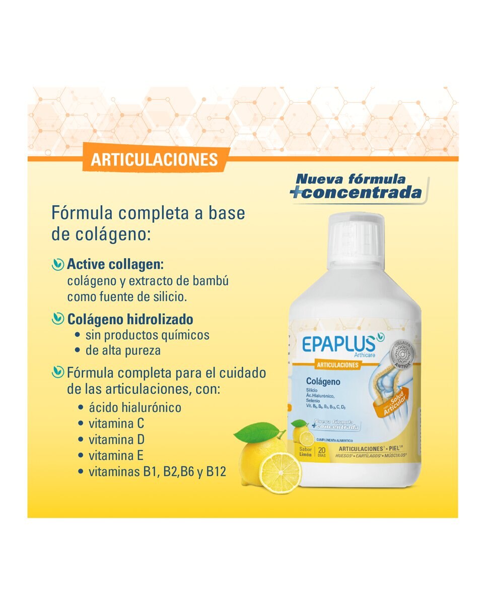 Imagen 4 de Colágeno Líquido Antiox Sabor Limón 500 ml Epaplus