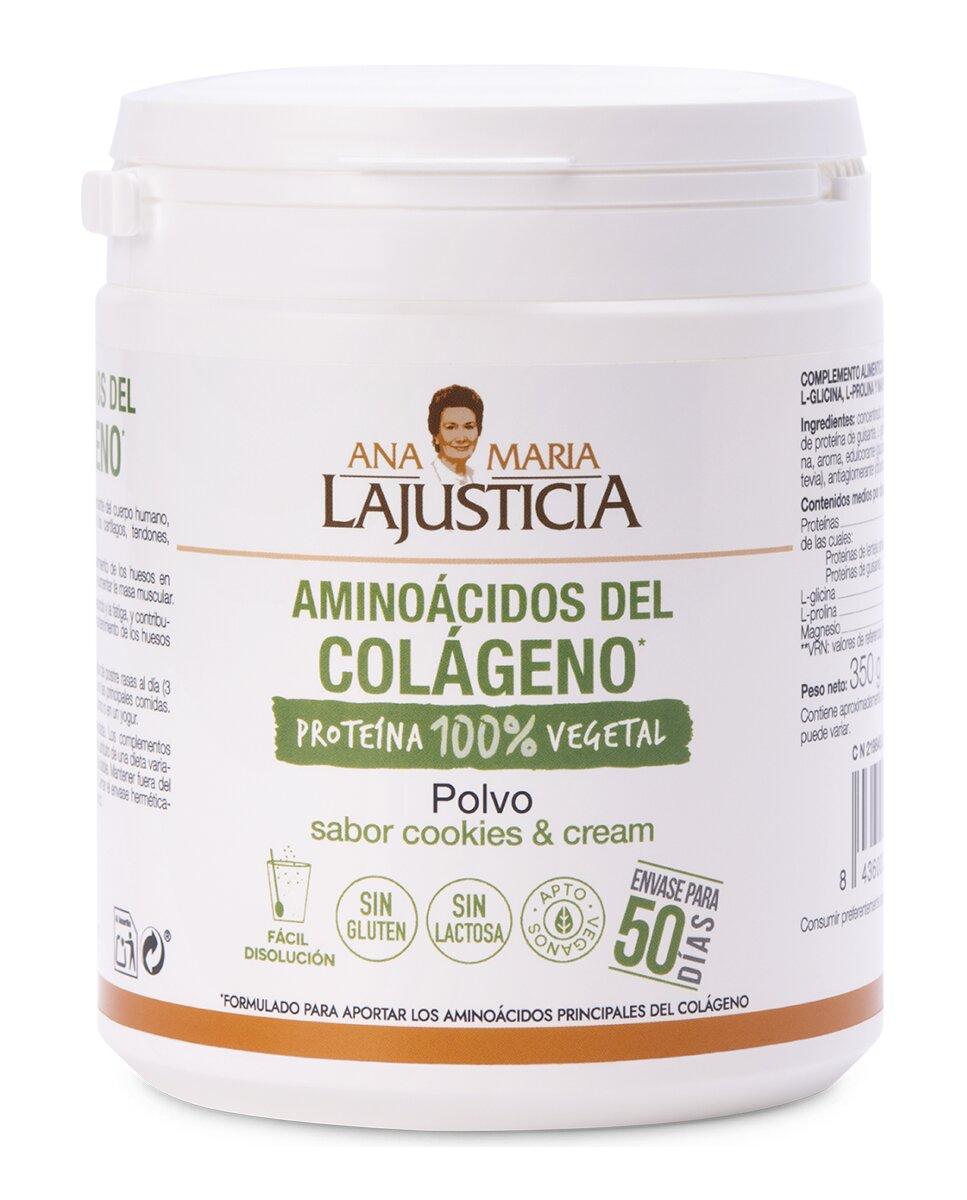 Imagen 0 de Complemento Alimenticio Aminoácidos Del Colágeno Sabor Cookies & Cream Polvo 350 g Ana María LaJusticia