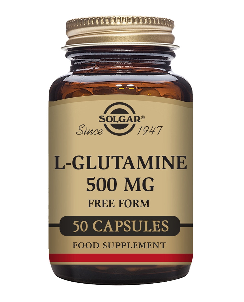 50 Cápsulas vegetales L-Glutamina Solgar 1